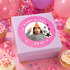 Personalized Stickers with Photo, Birthday Stickers Personalized, Custom Birthday Stickers, Birthday Cup Stickers, Custom Photo Stickers