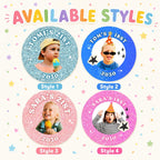 Personalized Stickers with Photo, Birthday Stickers Personalized, Custom Birthday Stickers, Birthday Cup Stickers, Custom Photo Stickers