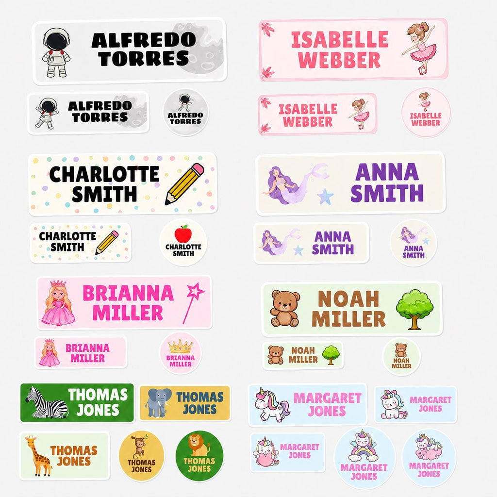 School Labels, Back to School Gift for Kids, Kids Name Stickers, Daycare Name Labels, Waterproof Name Labels, Custom Name Stickers