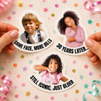 Personalized Stickers, Birthday Stickers Personalized, Custom Birthday Stickers, Custom Photo Stickers, Birthday Cup Stickers