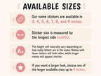 Personalized Name Sticker, Waterproof School Label, Custom Vinyl Decal for Water Bottle, Lunch Box, Notebook, Kids Name Decal
