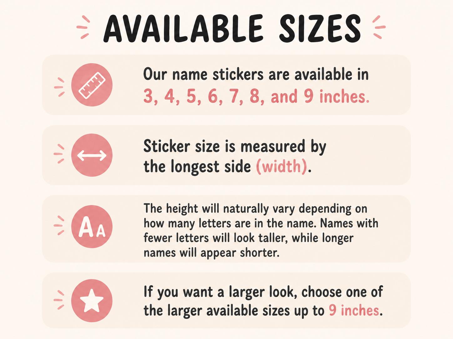 Personalized Name Sticker, Waterproof School Label, Custom Vinyl Decal for Water Bottle, Lunch Box, Notebook, Kids Name Decal