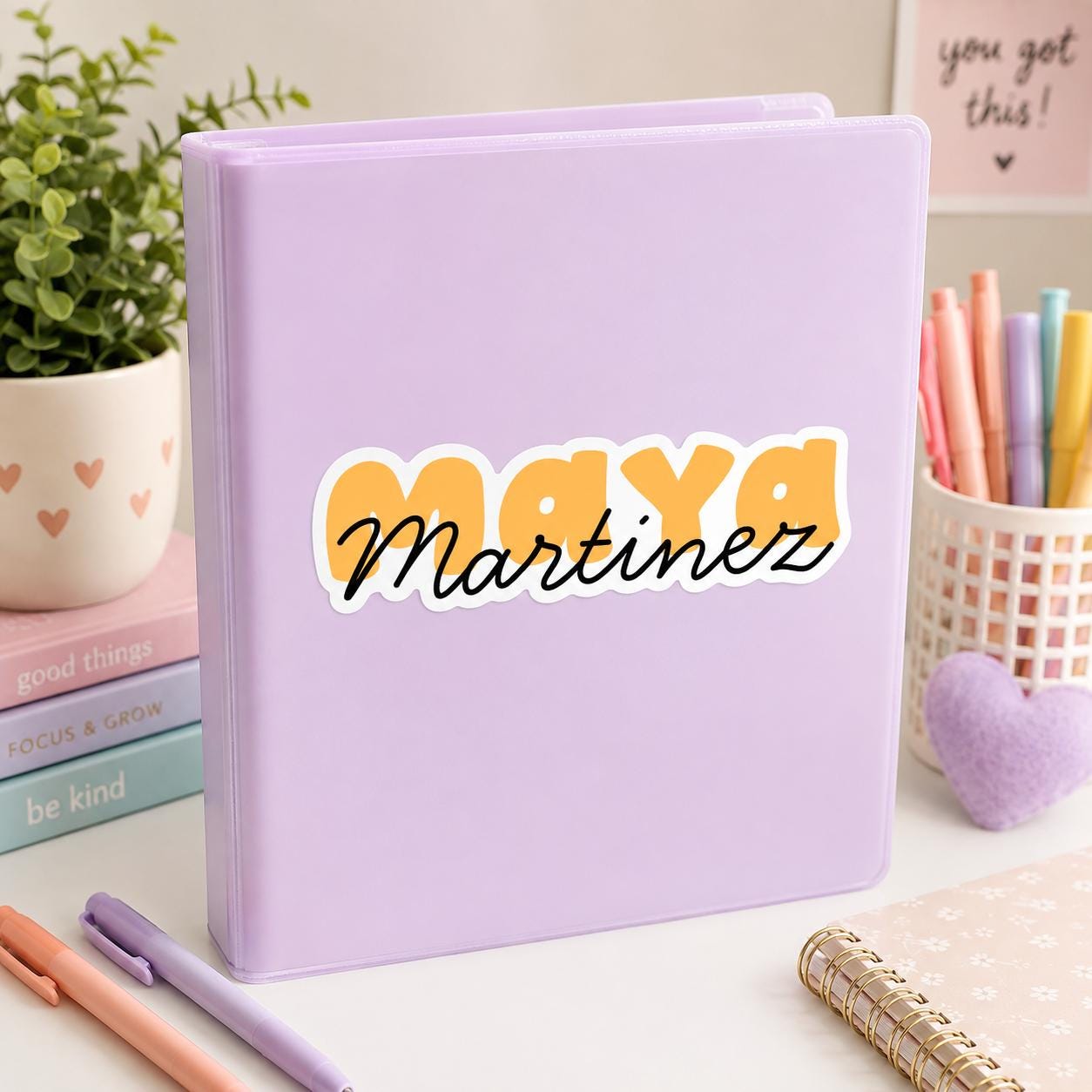 Personalized Name Sticker, Waterproof School Label, Custom Vinyl Decal for Water Bottle, Lunch Box, Notebook, Kids Name Decal