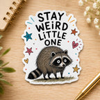 Viral Jimothy Raccoon Stickers Pack, 13 Funny & Cute Waterproof Raccoon Stickers, Viral Meme Animal Decals, 2 Inch Sticker Set