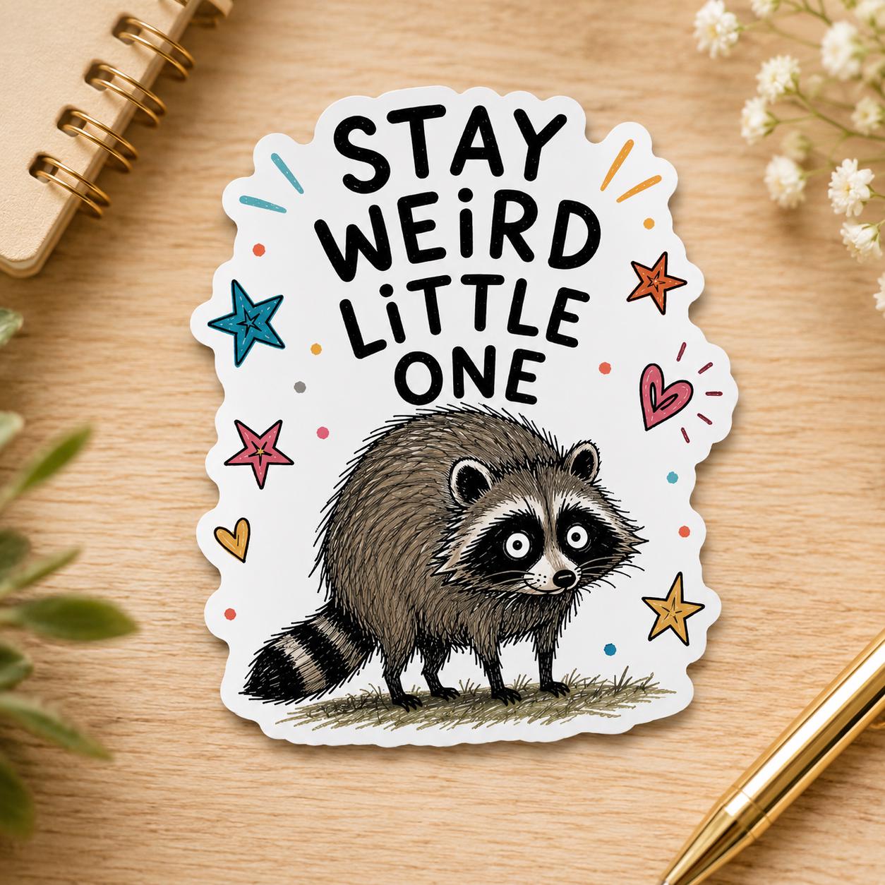 Viral Jimothy Raccoon Stickers Pack, 13 Funny & Cute Waterproof Raccoon Stickers, Viral Meme Animal Decals, 2 Inch Sticker Set