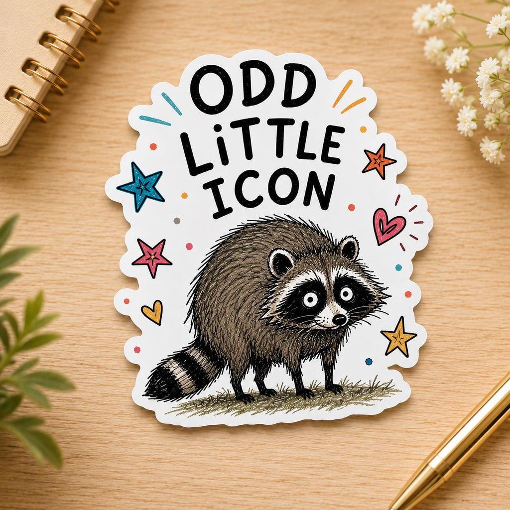 Viral Jimothy Raccoon Stickers Pack, 13 Funny & Cute Waterproof Raccoon Stickers, Viral Meme Animal Decals, 2 Inch Sticker Set