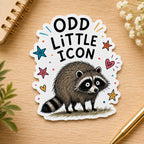 Viral Jimothy Raccoon Stickers Pack, 13 Funny & Cute Waterproof Raccoon Stickers, Viral Meme Animal Decals, 2 Inch Sticker Set