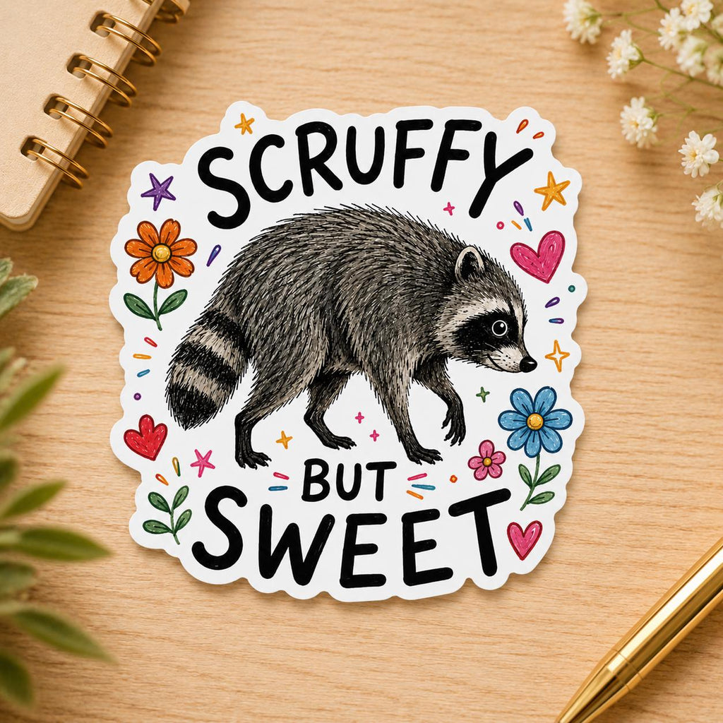 Viral Jimothy Raccoon Stickers Pack, 13 Funny & Cute Waterproof Raccoon Stickers, Viral Meme Animal Decals, 2 Inch Sticker Set