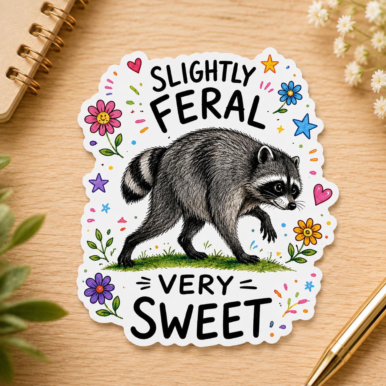 Viral Jimothy Raccoon Stickers Pack, 13 Funny & Cute Waterproof Raccoon Stickers, Viral Meme Animal Decals, 2 Inch Sticker Set