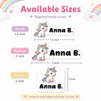 3D Embossed Name Label Stickers, Personalized UV DTF Name Stickers, Waterproof School Labels, Kids Water Bottle & Lunch Box Labels