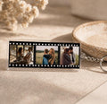Custom Photo Film Strip Keychain, Personalized Acrylic Keychain, 3 Photo Keychain, Couples Gift, Anniversary Gift, Custom Picture Keychain