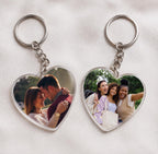 Personalized Photo Keychain, Custom Heart Keychain, Picture Keychain, Couple Photo Gift, Best Friend Gift, Custom Acrylic Keychain