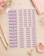 3D Embossed Name Label Stickers, Personalized UV DTF Name Stickers, Waterproof School Labels, Custom Kids Name Decals, Lunch Box Labels