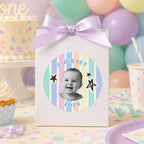 Personalized First Birthday Photo Stickers, Custom Baby Face Stickers, 1st Birthday Party Favor Stickers, Custom Cup Stickers