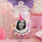 Personalized Birthday Stickers with Photo, Funny Custom Birthday Stickers, Waterproof Cup Stickers, Custom Photo Party Stickers