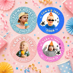Personalized Stickers with Photo, Birthday Stickers Personalized, Custom Birthday Stickers, Birthday Cup Stickers, Custom Photo Stickers