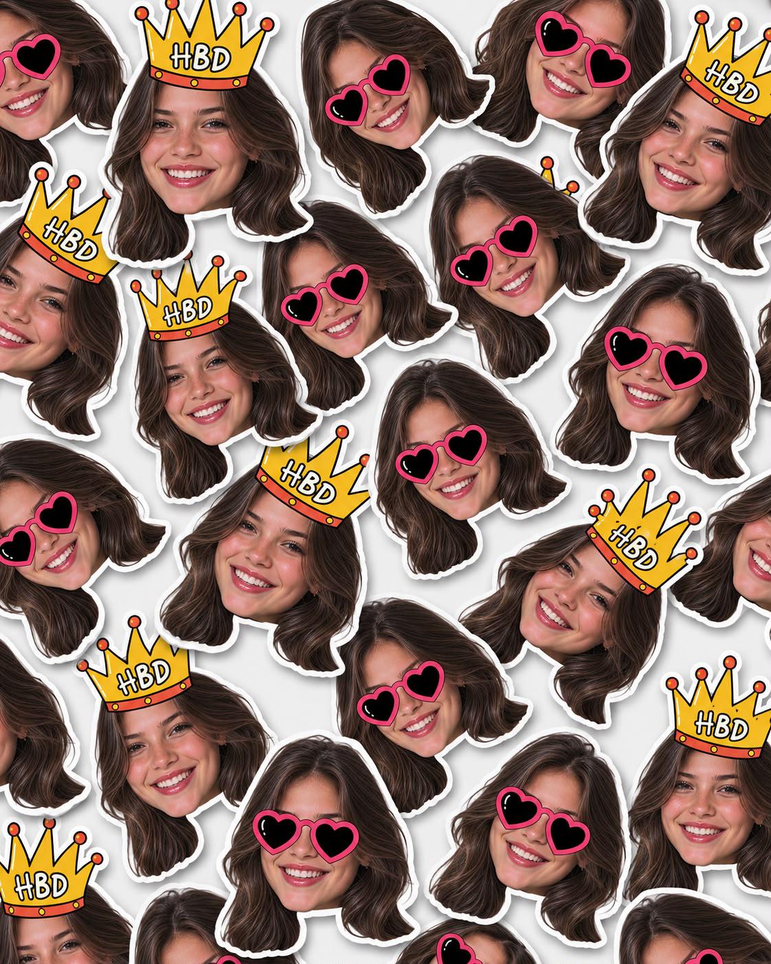 Custom Face Confetti, Personalized Photo Confetti, Birthday Party Decor, Custom Face Cutouts, Funny Party Table Confetti