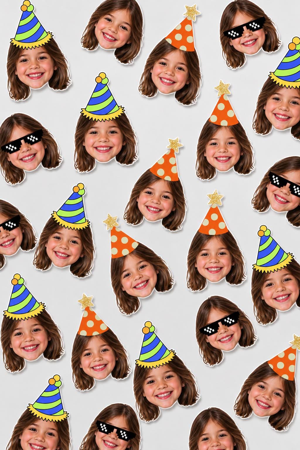 Custom Face Confetti, Personalized Photo Confetti, Birthday Party Decor, Custom Face Cutouts, Funny Party Table Confetti