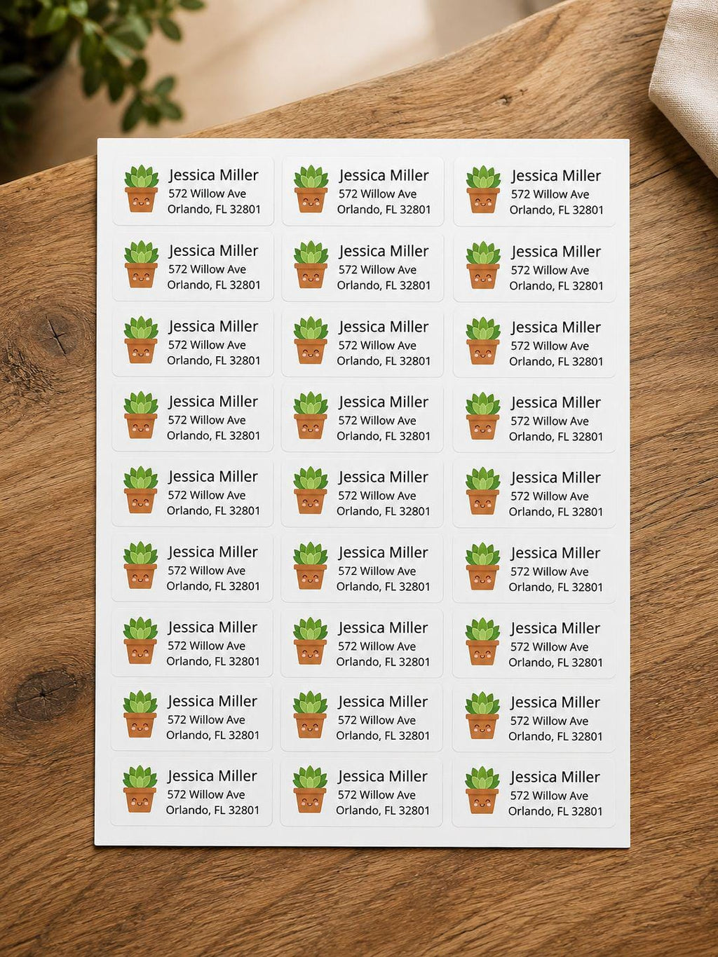 Personalized Return Address Labels, Custom Address Stickers, Mailing Labels for Envelopes, Custom Name Address Labels, 27 Stickers