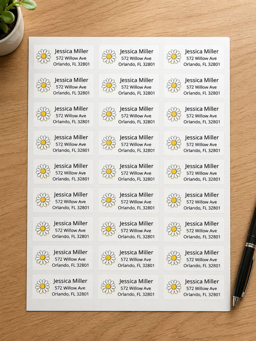 Personalized Return Address Labels, Custom Address Stickers, Mailing Labels for Envelopes, Custom Name Address Labels, 27 Stickers