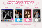 Personalized Photo Keychain, Custom Acrylic Keychain, Y2K Retro Keychain, Custom Photo Gift, iPod Style Keychain, Paint Style Keychain