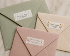 Personalized Return Address Labels, Custom Floral Address Stickers, Envelope Labels, Wedding & Thank You Mail, 27 Per Sheet