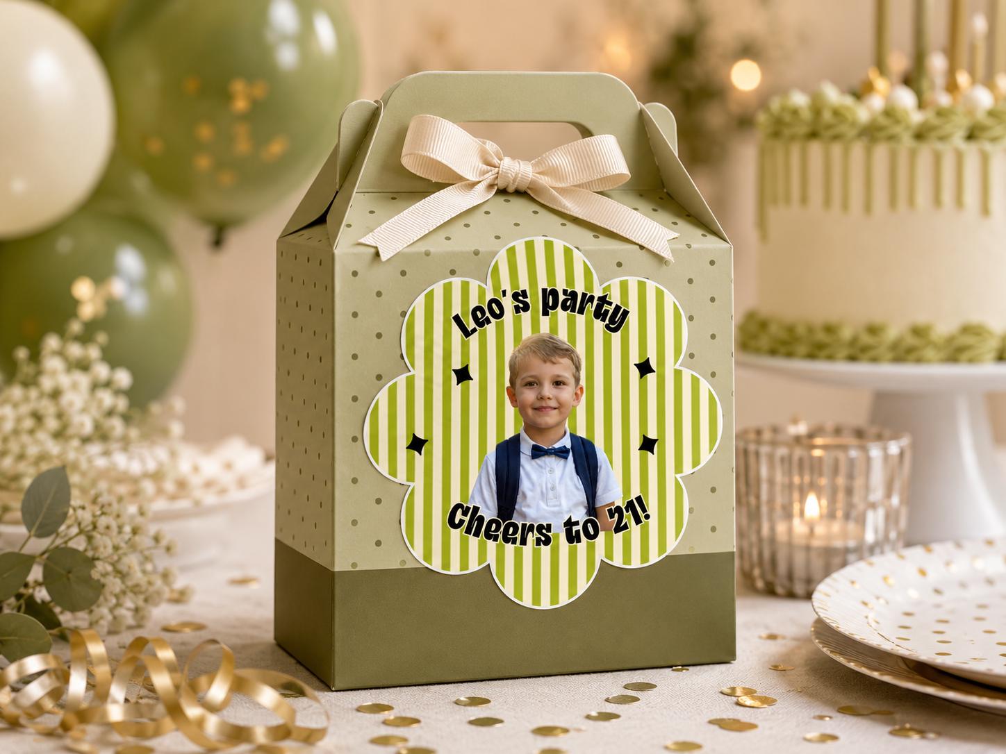 Personalized Birthday Stickers, Custom Photo Stickers, Birthday Cup Stickers, Custom Party Favor Labels, Custom Birthday Stickers
