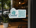 Custom Logo QR Code Sticker, Business QR Code Decal, Personalized Company Logo Sticker, Custom QR Decal, Matte Business Sticker