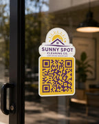 Custom Logo QR Code Sticker, Business QR Code Decal, Personalized Company Logo Sticker, Custom QR Decal, Matte Business Sticker