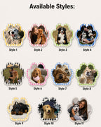 Custom Pet Photo Keychain, Personalized Acrylic Paw Keychain, Dog Mom Gift, Pet Memorial Gift, Photo Keychain, 2 or 3 Inch