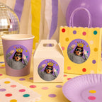 Personalized Birthday Photo Stickers, Custom Face Birthday Stickers, Party Favor Stickers, Cup Stickers, Custom Birthday Labels