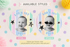 Personalized First Birthday Photo Stickers, Custom Baby Face Stickers, 1st Birthday Party Favor Stickers, Custom Cup Stickers