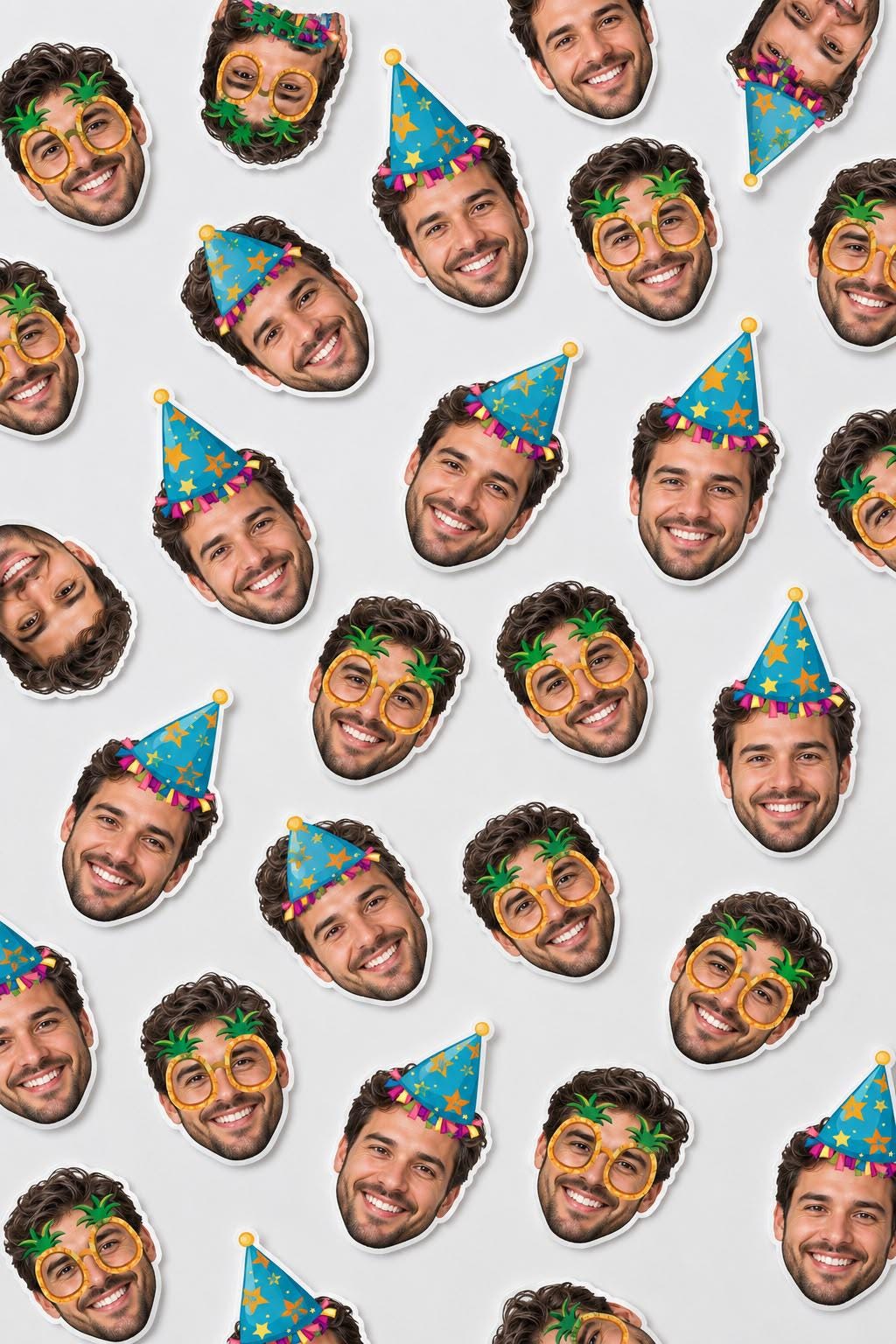 Custom Face Confetti, Personalized Photo Confetti, Birthday Party Decor, Custom Face Cutouts, Funny Party Table Confetti