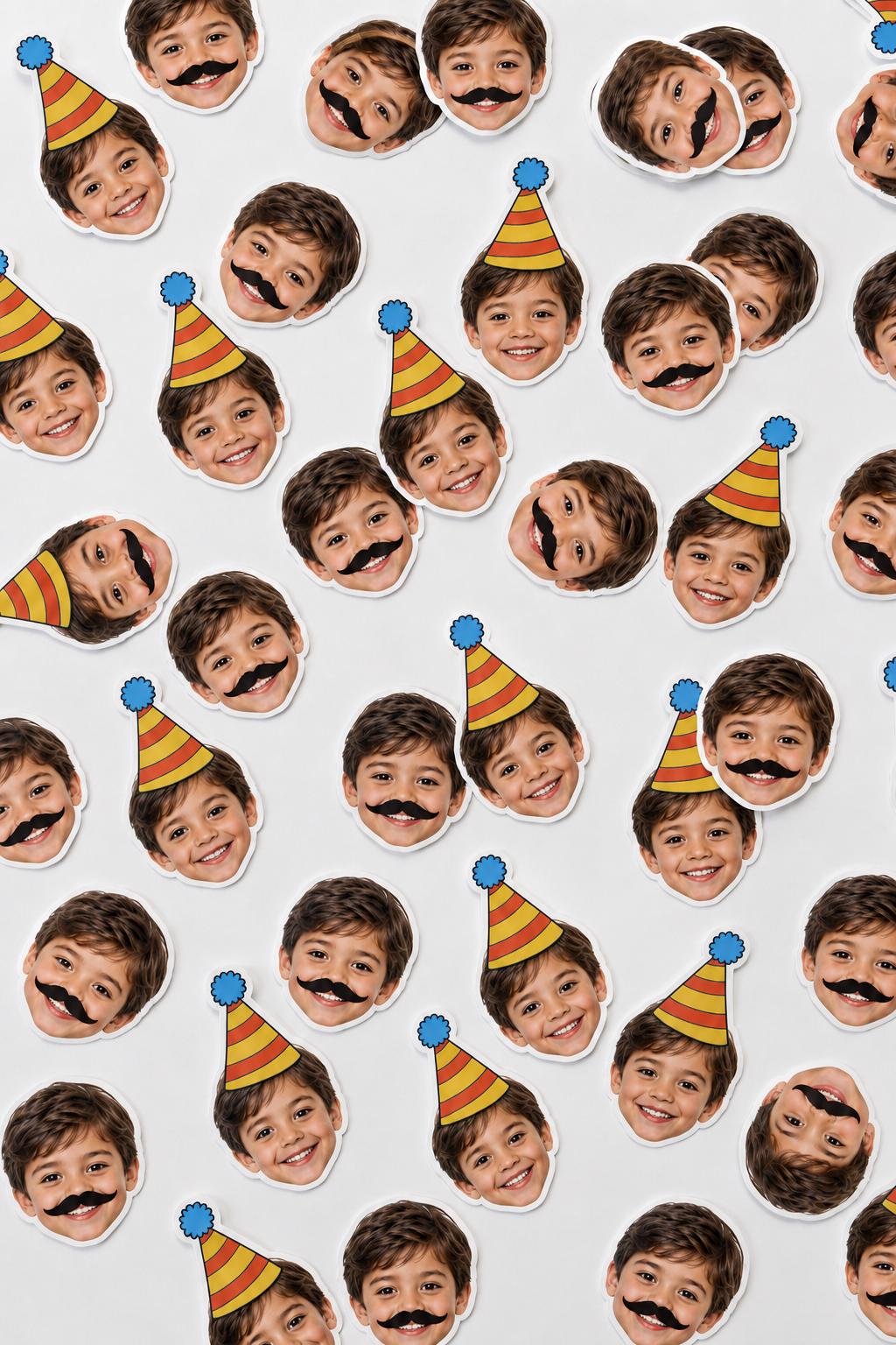 Custom Face Confetti, Personalized Photo Confetti, Birthday Party Decor, Custom Face Cutouts, Funny Party Table Confetti