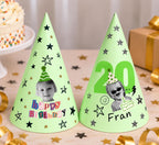 Personalized Photo Birthday Party Hats, Custom Face Party Hat, Age and Name Birthday Hat, Kids & Adult Party Hats, Custom Birthday Decor