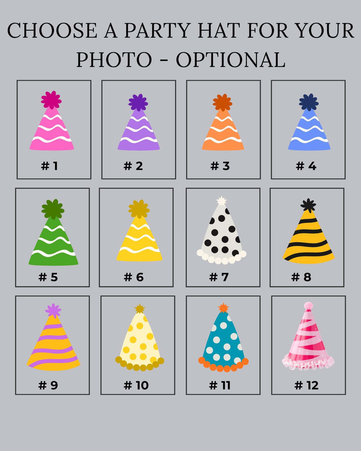 Personalized Photo Birthday Party Hats, Custom Face Party Hat, Age and Name Birthday Hat, Kids & Adult Party Hats, Custom Birthday Decor
