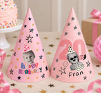 Personalized Photo Birthday Party Hats, Custom Face Party Hat, Age and Name Birthday Hat, Kids & Adult Party Hats, Custom Birthday Decor