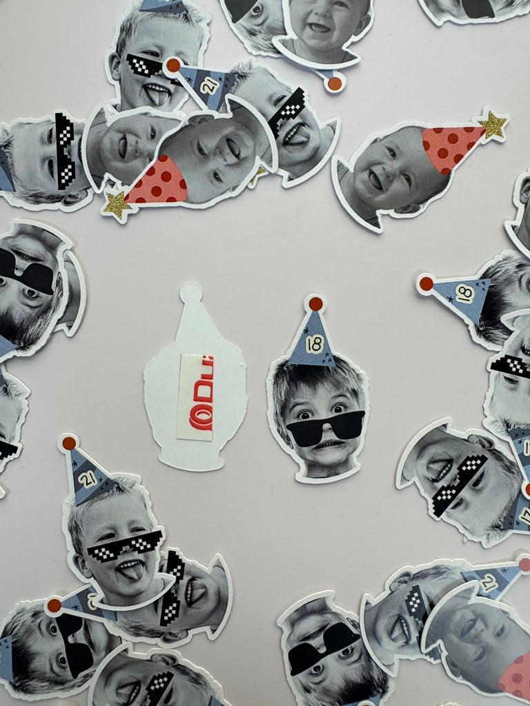 Personalized Face Straw Toppers, Custom Photo Party Decor, Funny Face Straw Decorations, Birthday Party Favors, Custom Face Cutouts