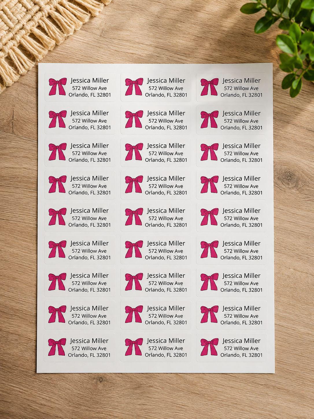 Personalized Return Address Labels, Custom Address Stickers, Mailing Labels for Envelopes, Custom Name Address Labels, 27 Stickers