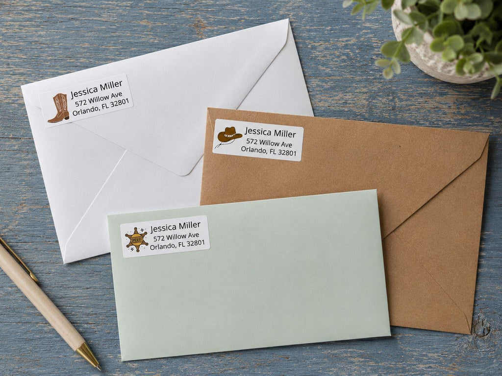 Personalized Return Address Labels, Custom Address Stickers, Mailing Labels for Envelopes, Custom Name Address Labels, 27 Stickers