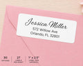 Personalized Return Address Labels, Custom Address Stickers, Mailing Labels for Envelopes, Custom Name Address Labels, 27 Stickers