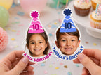 Personalized Birthday Face Stickers, Custom Photo Stickers, Kids Birthday Party Stickers, Custom Face Decals, Party Favor Stickers