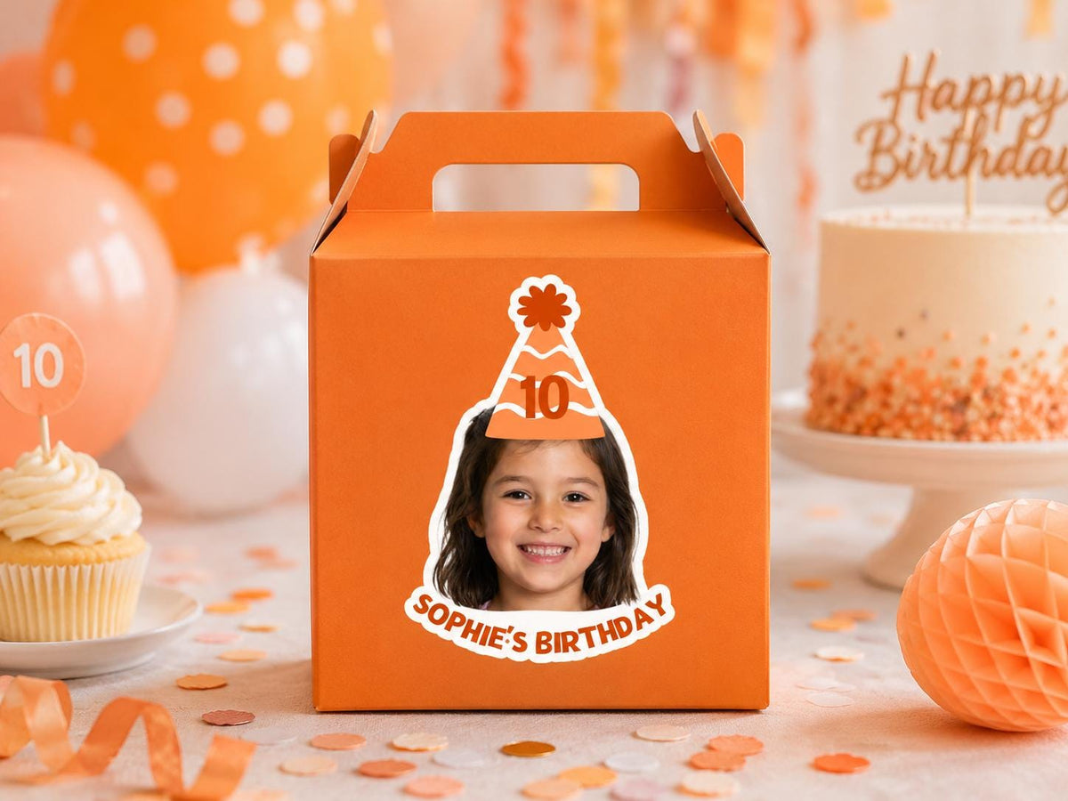 Personalized Birthday Face Stickers, Custom Photo Stickers, Kids Birthday Party Stickers, Custom Face Decals, Party Favor Stickers