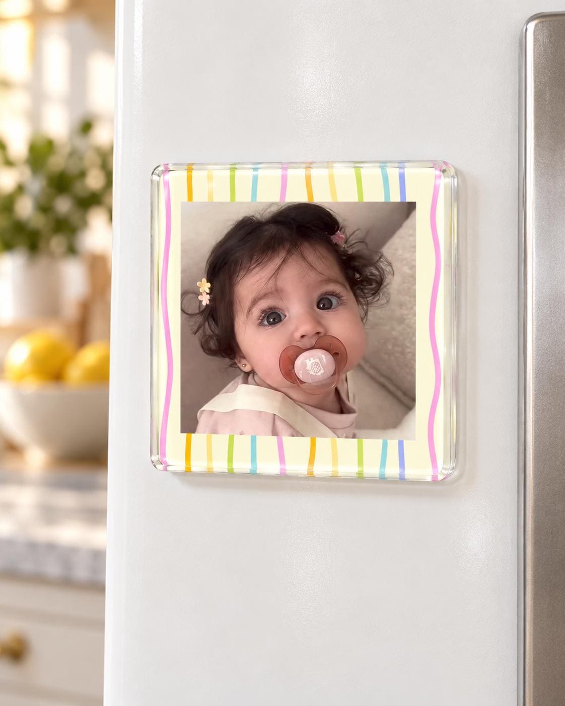 Custom Acrylic Photo Magnet, Personalized Fridge Magnet, Custom Picture Magnet, Family Photo Gift, Personalized Acrylic Magnet