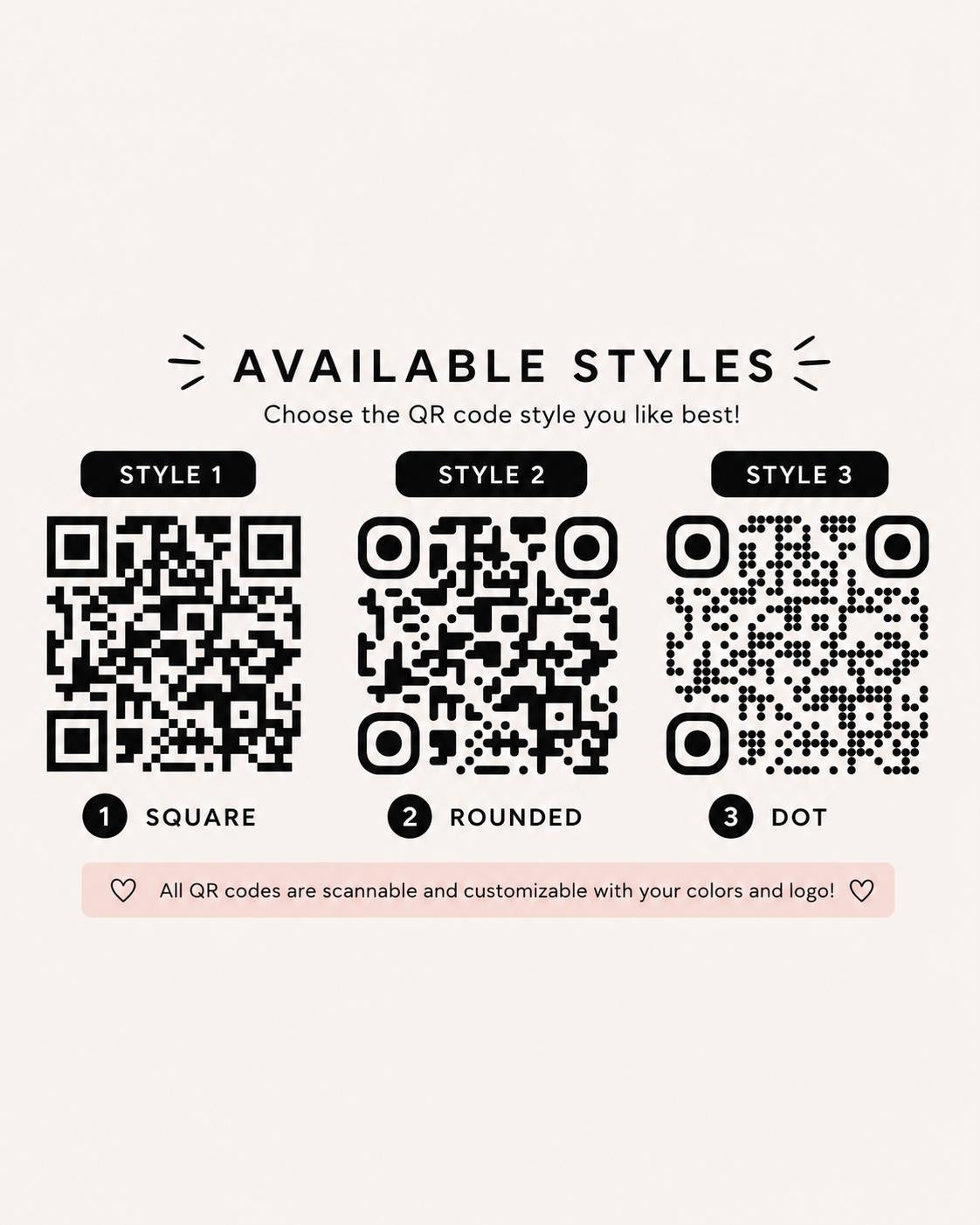 Custom QR Code Sticker, Personalized Business QR Decal, Matte QR Code, Custom Colors, Logo or No Logo, Scan Me, 2–15 Inch