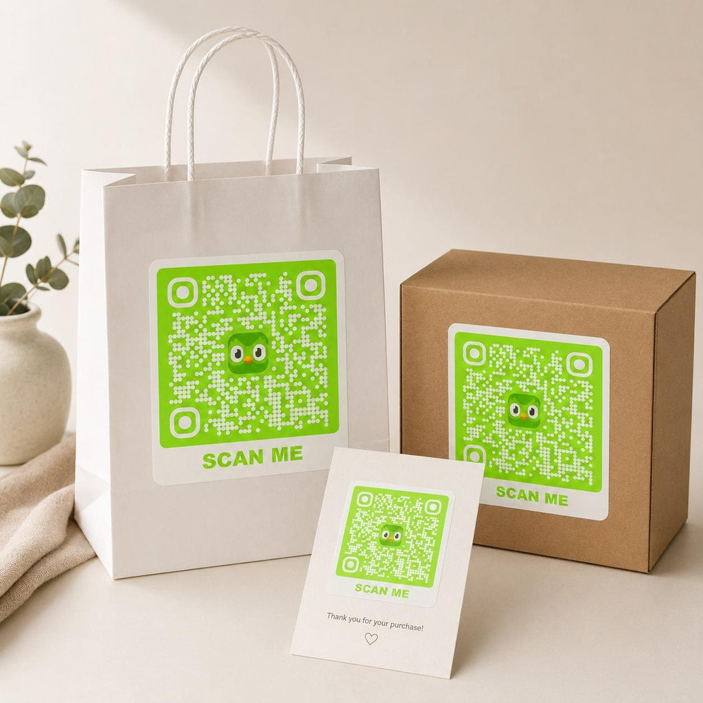 Custom QR Code Sticker, Personalized Business QR Decal, Matte QR Code, Custom Colors, Logo or No Logo, Scan Me, 2–15 Inch