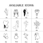 Personalized Wedding Stickers, Custom Wedding Favor Labels, Round Wedding Stickers, Initials & Date Favor Seals, 2 3 4 5 Inch