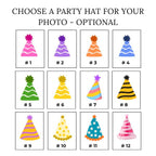 Custom Face Birthday Stickers, Personalized Photo Stickers, Birthday Party Favor Labels, Custom Age & Name Stickers, Die Cut Face Stickers