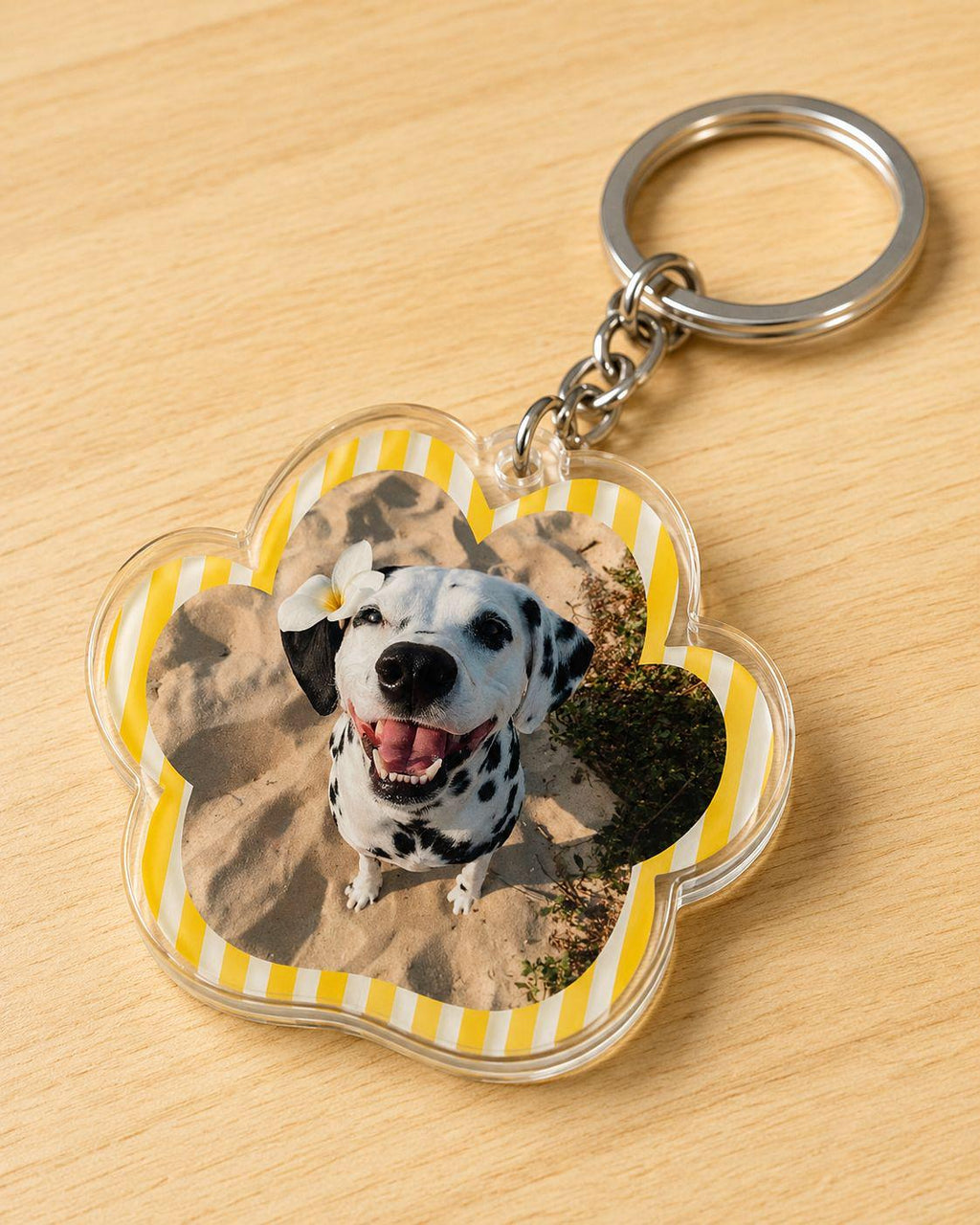 Custom Pet Photo Keychain, Personalized Acrylic Paw Keychain, Dog Mom Gift, Pet Memorial Gift, Photo Keychain, 2 or 3 Inch