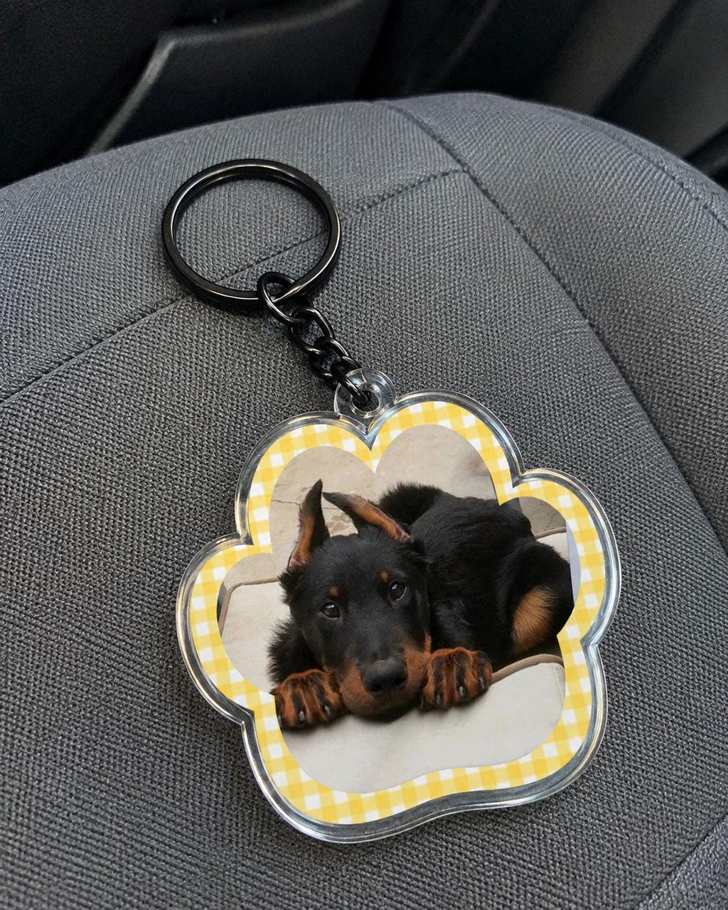 Custom Pet Photo Keychain, Personalized Acrylic Paw Keychain, Dog Mom Gift, Pet Memorial Gift, Photo Keychain, 2 or 3 Inch
